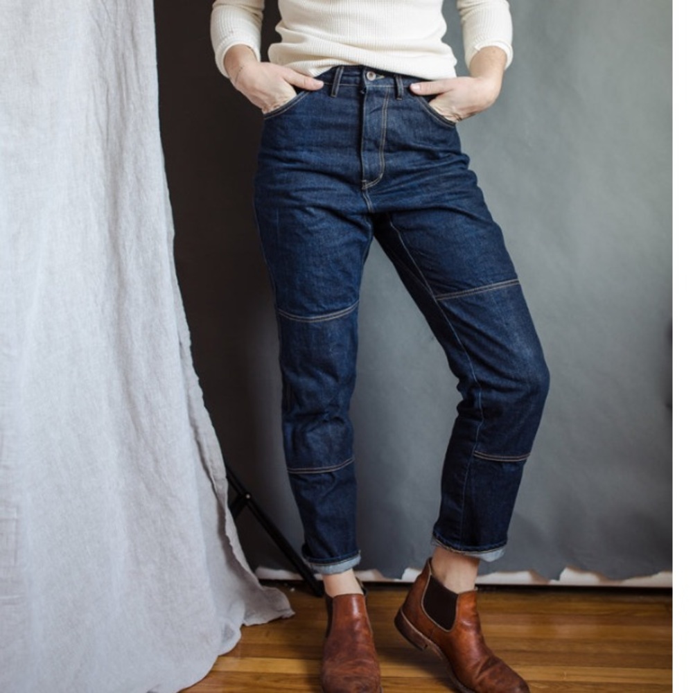 Double Knee Gamine Jeans